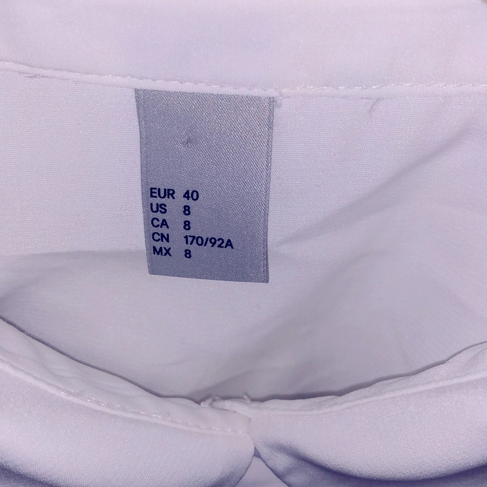 Women, Blouse, Button Up, Size 8, White - Picture 3 of 7